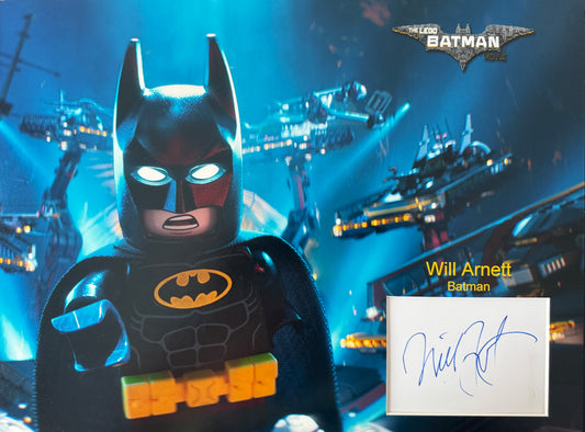 Will Arnett, Hand Signed 'Lego Batman' Card Presentation & COA