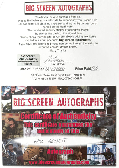 Will Arnett, Hand Signed 'Lego Batman' Card Presentation & COA