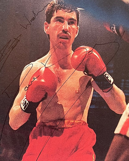 Dave Boy Mcauley World Boxing Champion Hand Signed Framed Photo With COA