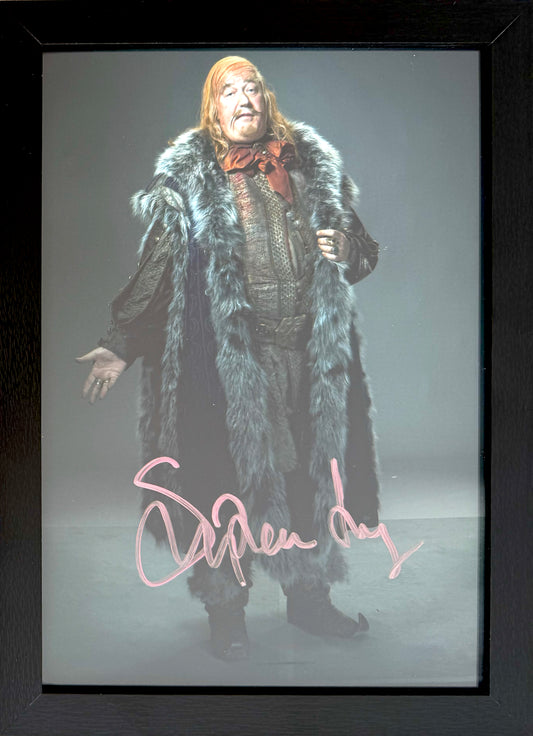 Stephen Fry, Hand Signed Framed 30cm x 20cm Original Photo & AFTAL COA
