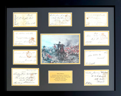 Duke of Wellington, Battle Of Waterloo, Hand Signed 63cm x 50cm Envelope Presentation & COA