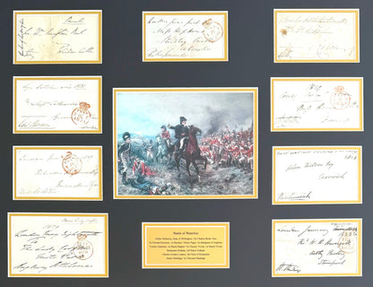 Duke of Wellington, Battle Of Waterloo, Hand Signed 63cm x 50cm Envelope Presentation & COA