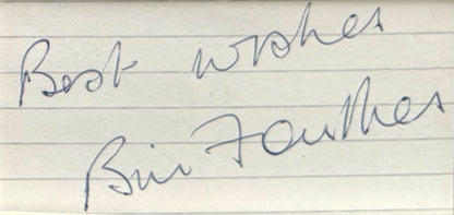 Bill Foulkes, Manchester United Legend, Hand Signed Mounted Card Presentation & COA