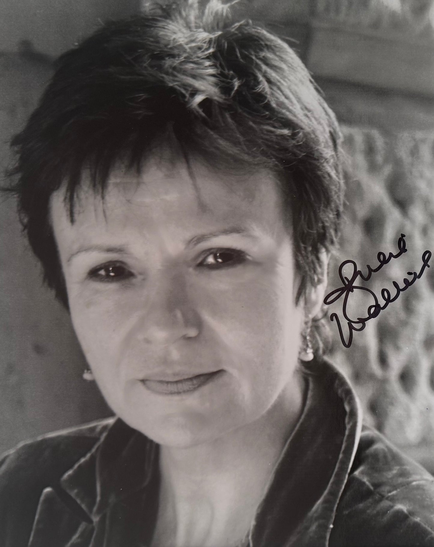 Julie Walters, Actress, Hand Signed Card, Mounted Photo 35cm x 30cm & COA