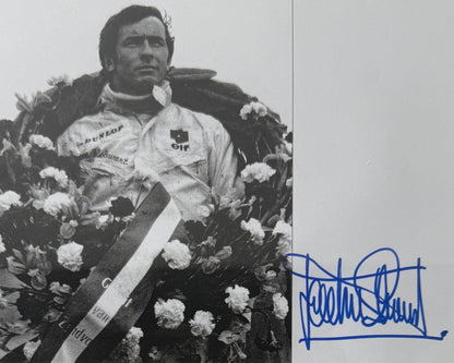 Sir Jackie Stewart, F1 World Champion, Hand Signed Framed 25x20cm Photo & COA