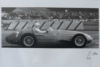 Sir Stirling Moss Hand Signed Framed 25cm x 20cm Mounted Photo & COA