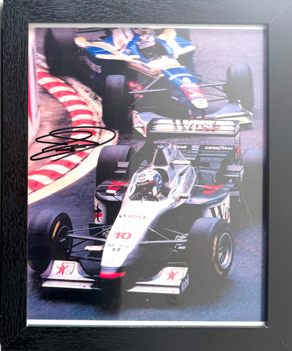 David Coulthard, F1 Driver, Hand Signed Framed 25cm x 25xm Image & COA