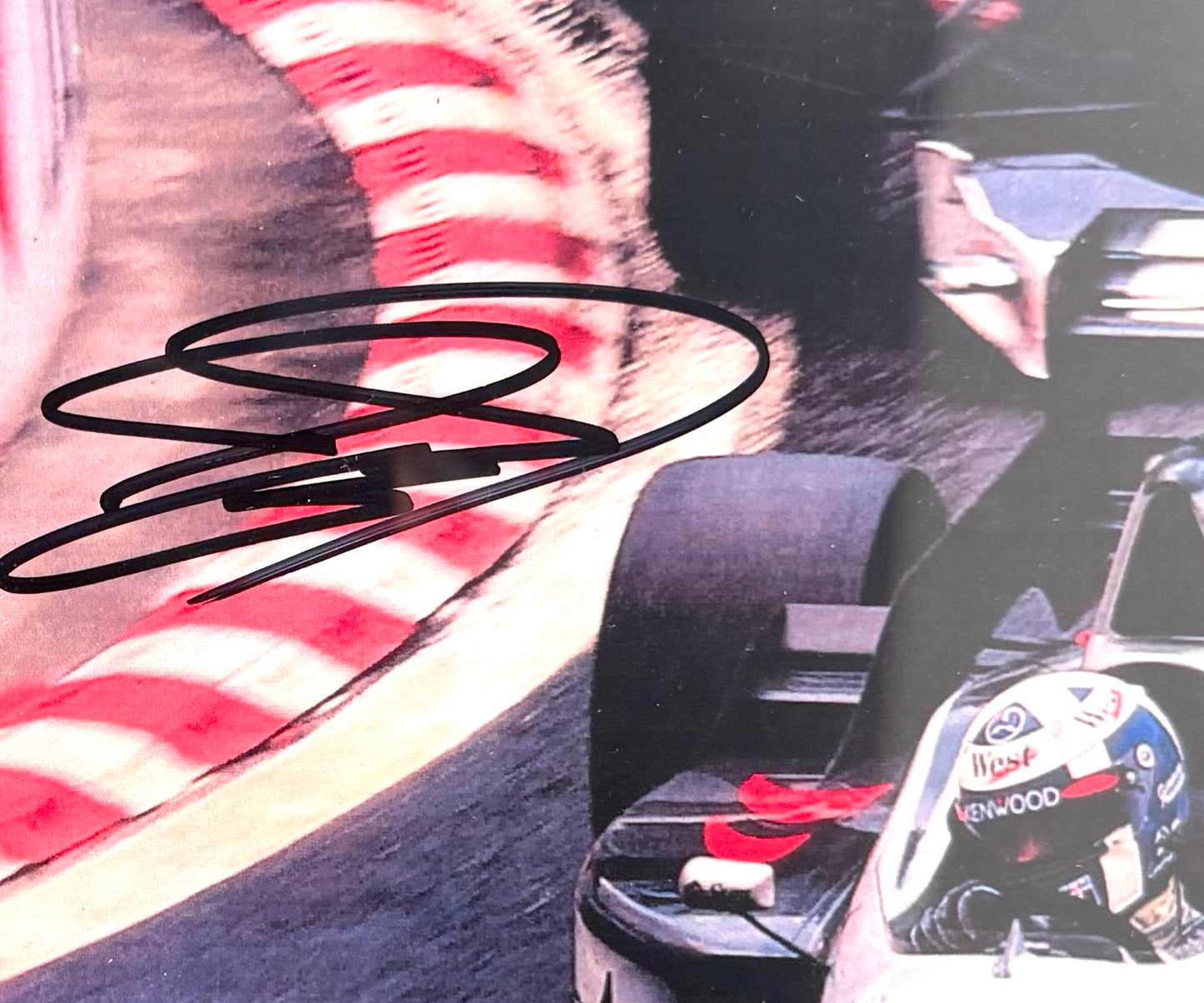 David Coulthard, F1 Driver, Hand Signed Framed 25cm x 25xm Image & COA