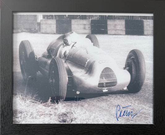 Paul Pietsch, 1930's German Racing Driver, Hand Signed Framed 25cm x 20cm Maserati Photo & COA