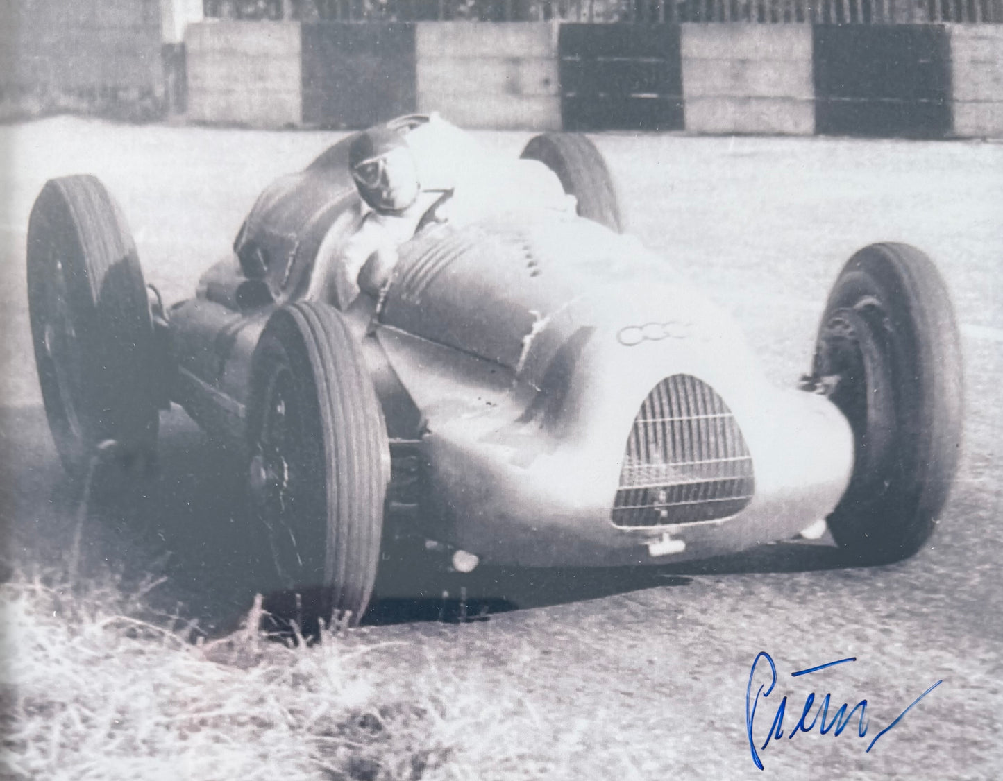 Paul Pietsch, 1930's German Racing Driver, Hand Signed Framed 25cm x 20cm Maserati Photo & COA