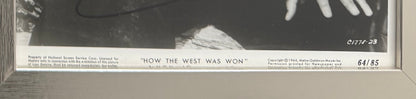 John Wayne, Hand Signed Framed 25cm x 20cm Original 'How The West Was Won' Photo & COA