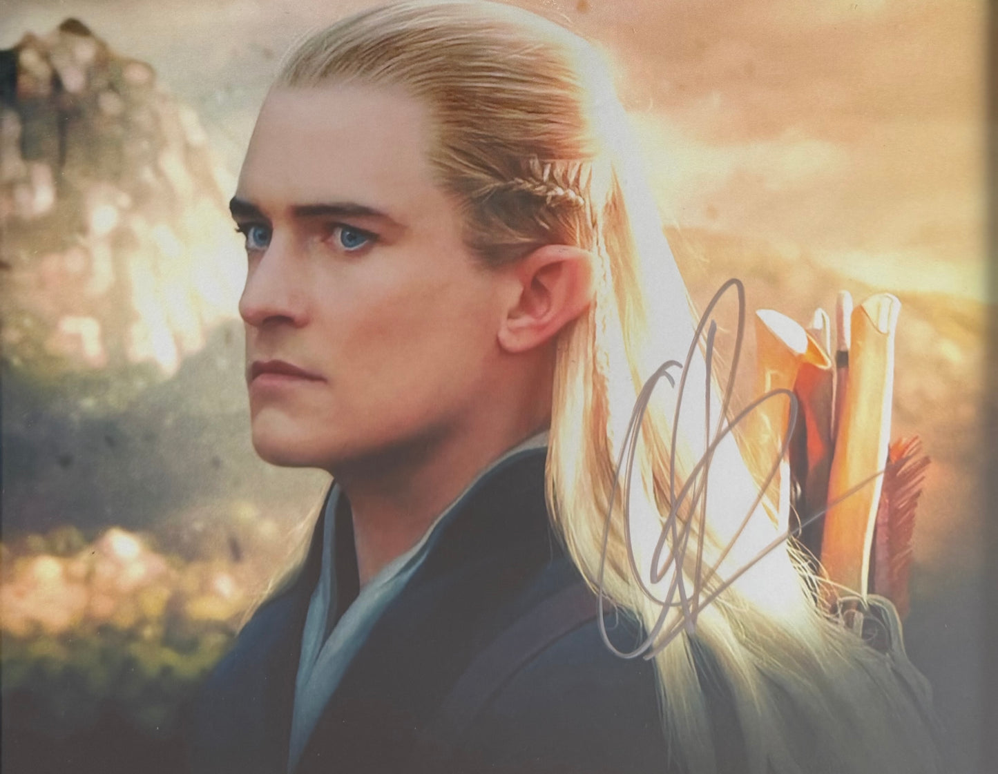 Orlando Bloom Hand Signed Framed (25cm x 20cm) Lord Of The Rings Photo With COA