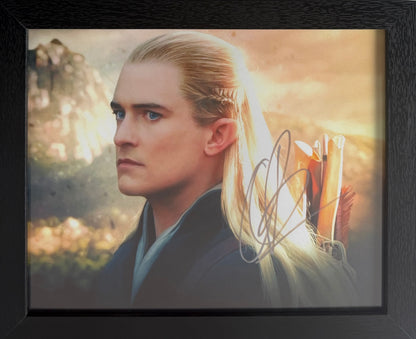 Orlando Bloom Hand Signed Framed (25cm x 20cm) Lord Of The Rings Photo With COA