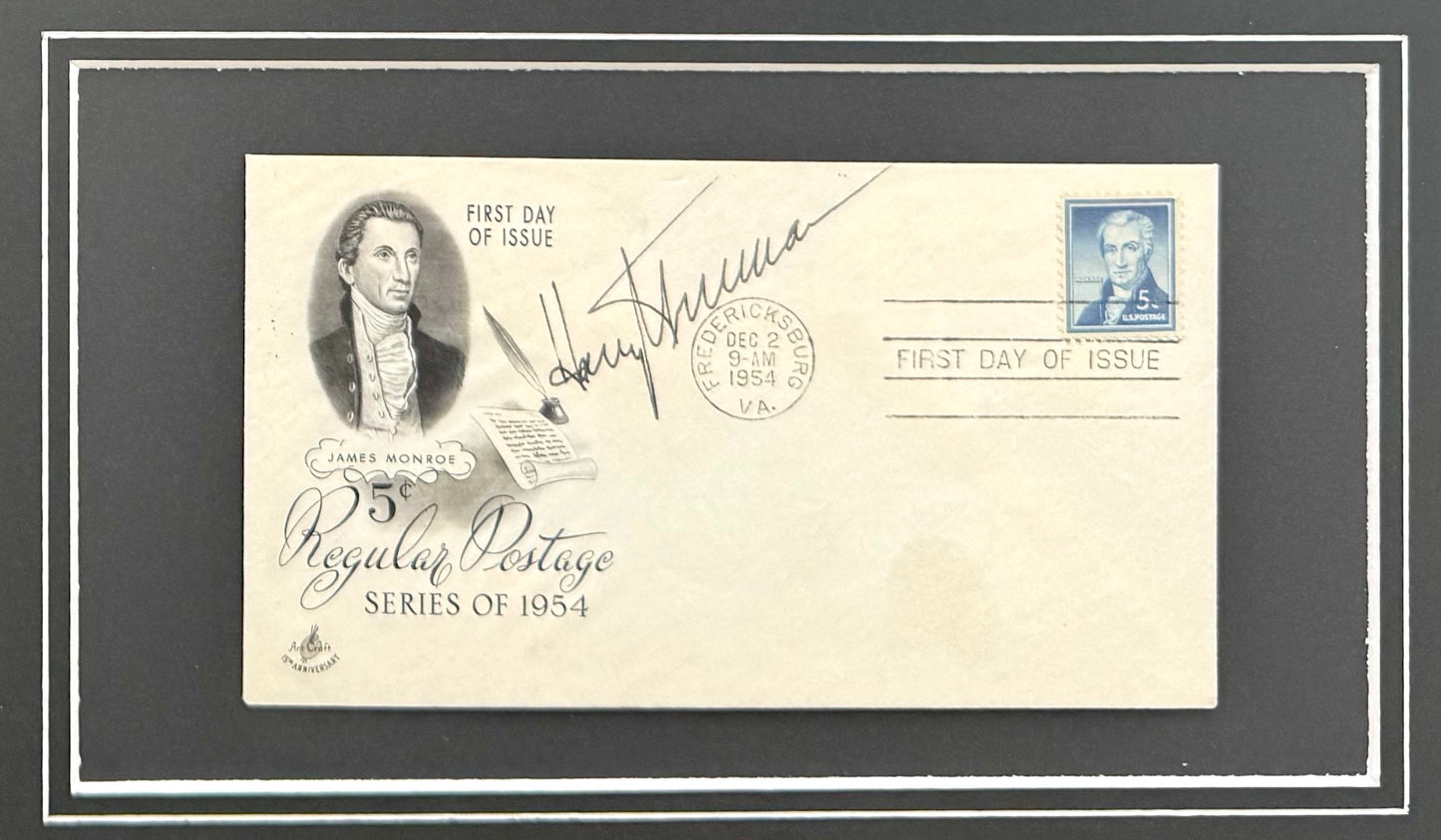 Harry S. Truman, 33rd, American President, Hand Signed FDC Presentation & COA