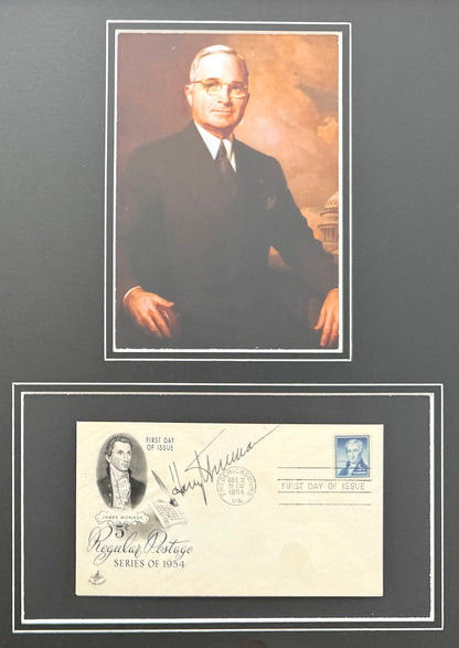 Harry S. Truman, 33rd, American President, Hand Signed FDC Presentation & COA