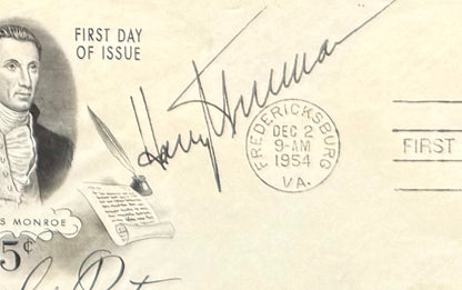 Harry S. Truman, 33rd, American President, Hand Signed FDC Presentation & COA