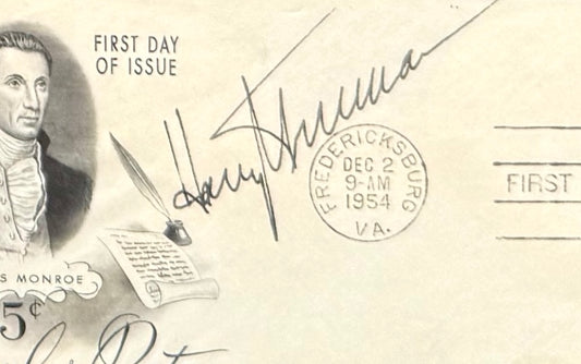 Harry S. Truman, 33rd, American President, Hand Signed FDC Presentation & COA