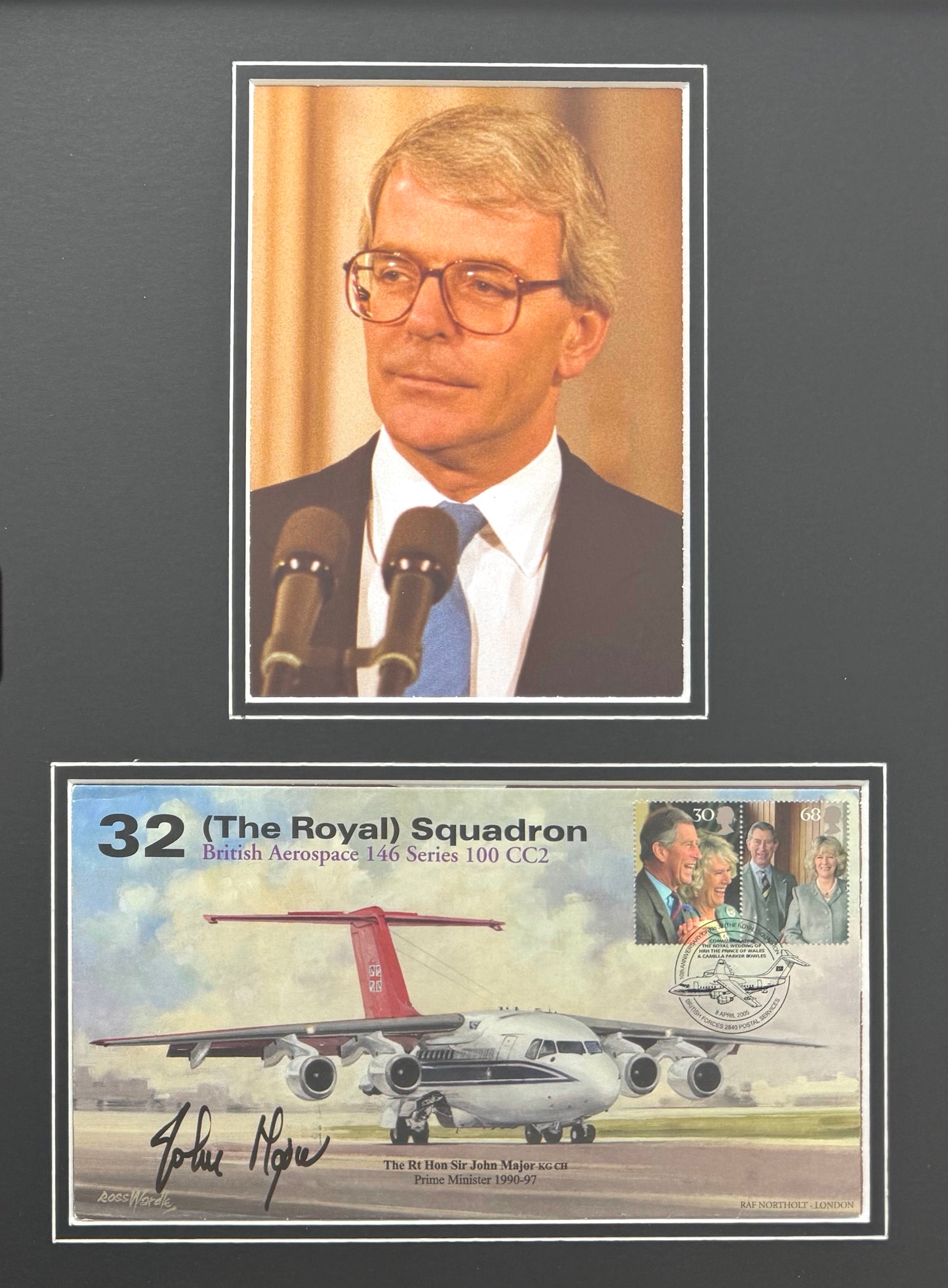 John Major, Former British Prime Minister, Hand Signed FDC & Photo Presentation With COA