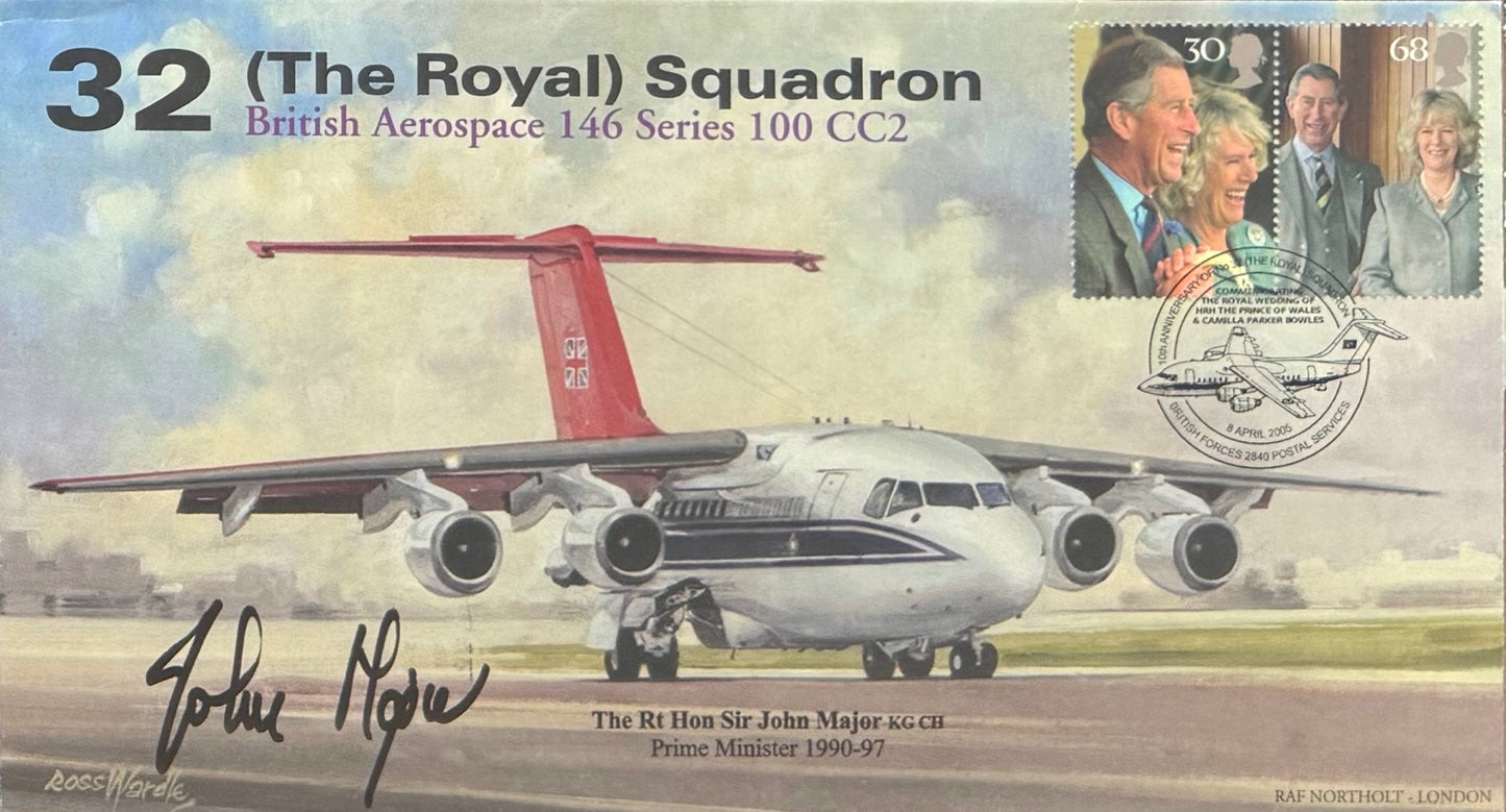 John Major, Former British Prime Minister, Hand Signed FDC & Photo Presentation With COA