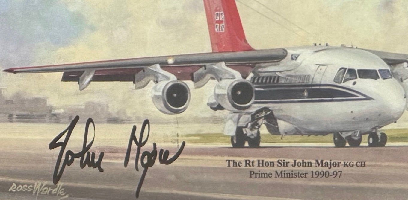 John Major, Former British Prime Minister, Hand Signed FDC & Photo Presentation With COA