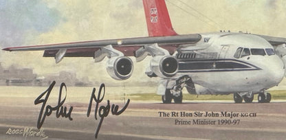 John Major, Former British Prime Minister, Hand Signed FDC & Photo Presentation With COA
