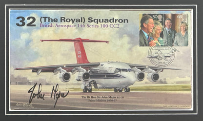 John Major, Former British Prime Minister, Hand Signed FDC & Photo Presentation With COA