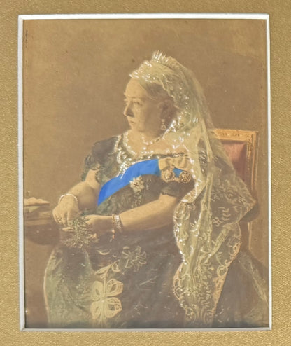 Queen Victoria, British Monarch, Hand Signed Card, Original Photo Presentation & COA