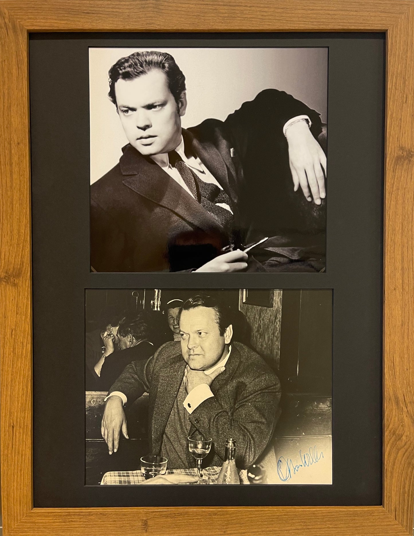 ORSON WELLES HAND SIGNED FRAMED (16' INCH X 12') INCH PHOTO WITH COA