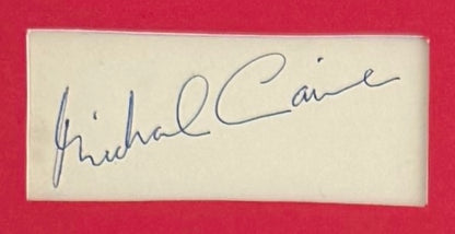 Michael Caine, Noel Coward, Guaranteed Hand Signed Card 'The Italian Job' Presentation & COA