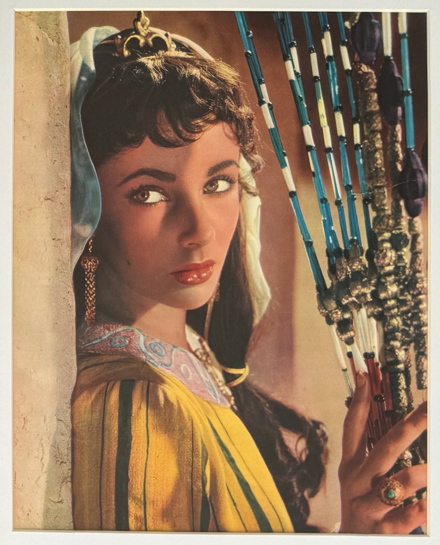 Elizabeth Taylor Genuine Hand Signed Card, With Mounted Photo Presentation & COA
