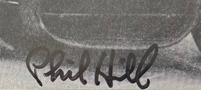 Phil Hill, F1 Ferrari Legend, Hand Signed Framed, Mounted Photo & COA