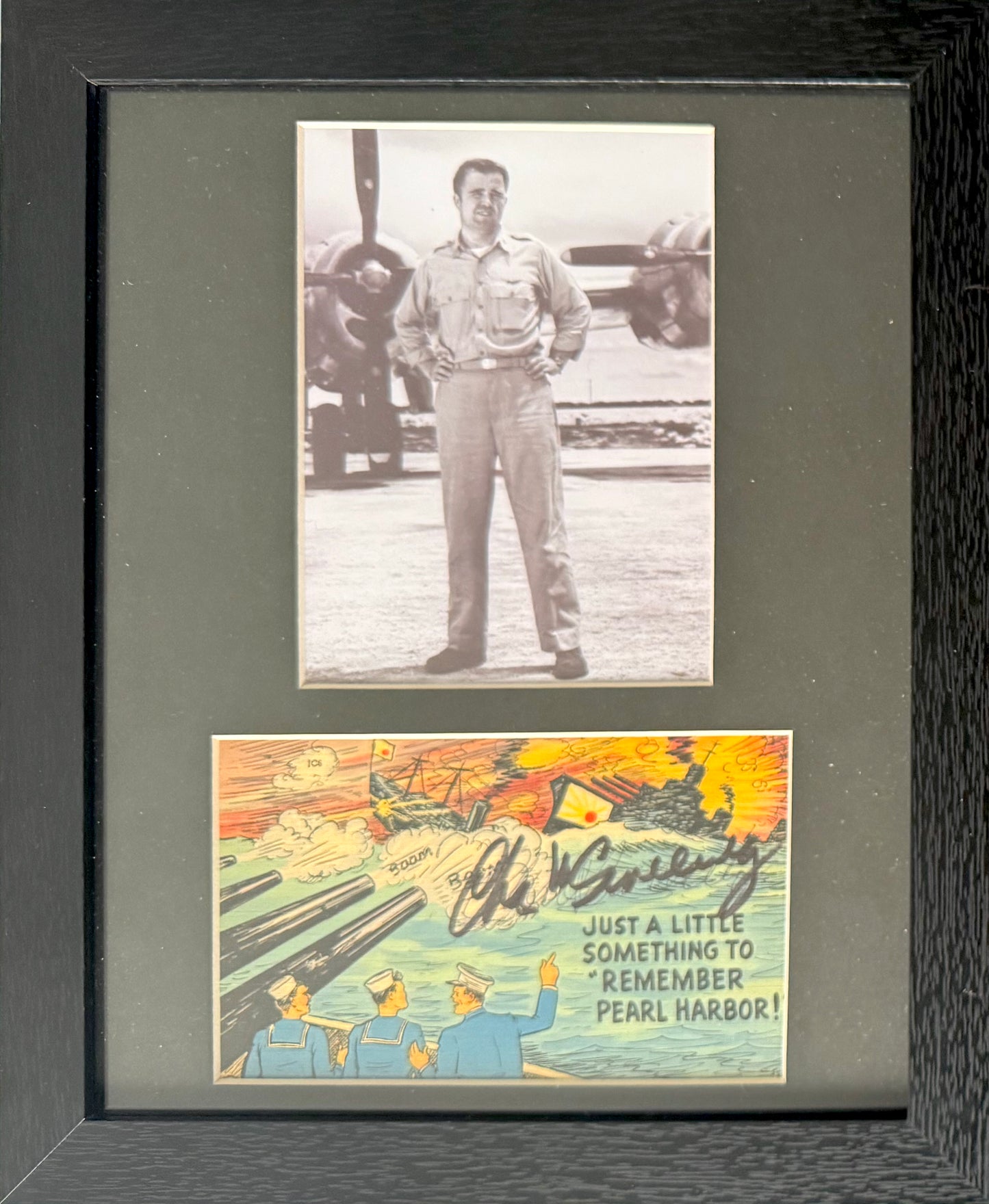 Charles Sweeney, Bockscar Nagasaki Atomic Bomb Pilot, Hand Signed Postcard & John Reznikoff COA