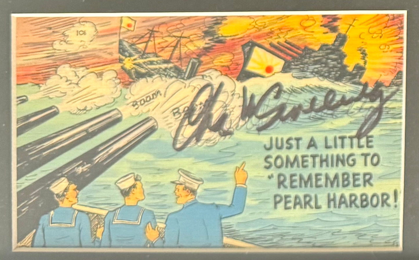 Charles Sweeney, Bockscar Nagasaki Atomic Bomb Pilot, Hand Signed Postcard & John Reznikoff COA
