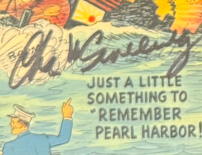 Charles Sweeney, Bockscar Nagasaki Atomic Bomb Pilot, Hand Signed Postcard & John Reznikoff COA