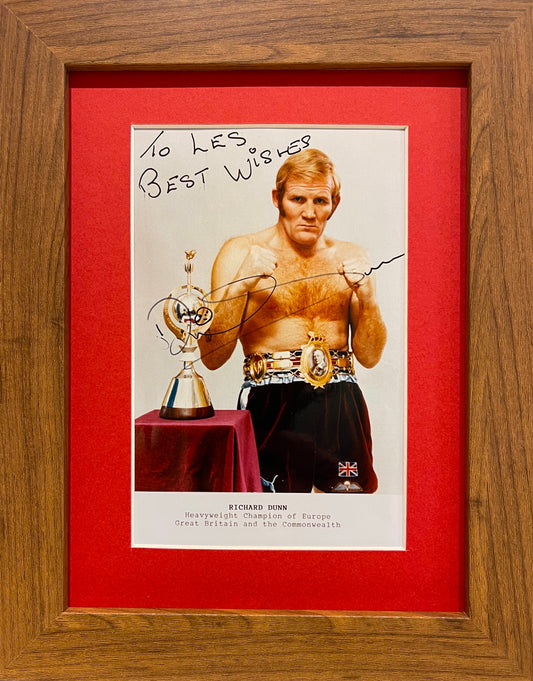 RICHARD DUNN - BOXER - GUARANTEED HAND SIGNED PHOTO WITH COA