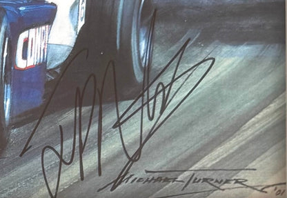 Juan Pablo Montoya, F1 Driver, Hand Signed Framed 30cm x 25xm Art Image & COA