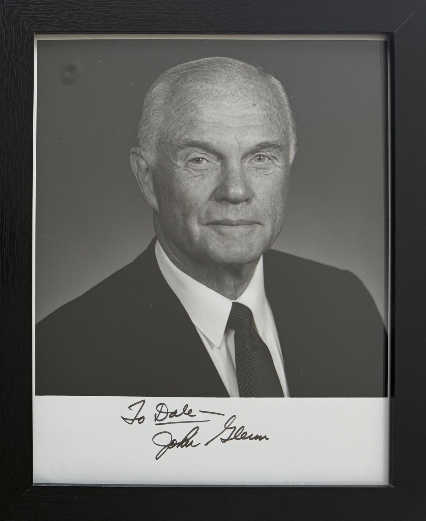 John Glenn, NASA Astronaut, Businessman, Politician, Hand Signed Photo & COA