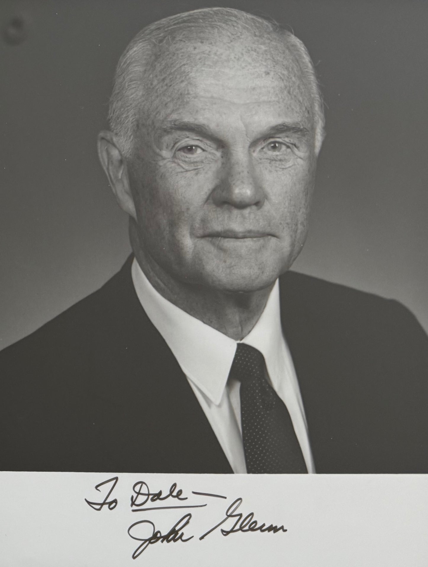 John Glenn, NASA Astronaut, Businessman, Politician, Hand Signed Photo & COA