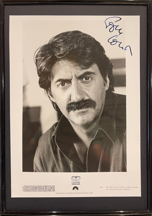 TOM CONTI - SHIRLEY VALENTINE - HAND SIGNED FRAMED PHOTO WITH COA