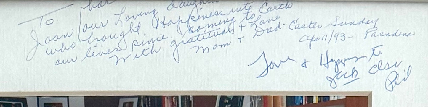 Ronald Reagan, Former U.S President & Phil Regan, Hand Signed Mounted Photo Presentation & COA