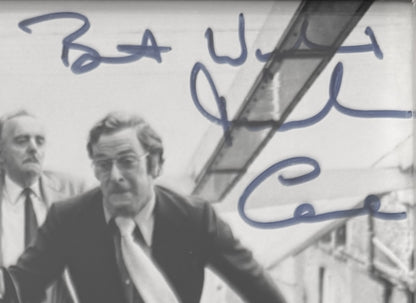 Michael Caine, Hand Signed 'The Black Windmill' Framed Original Film Photo & COA