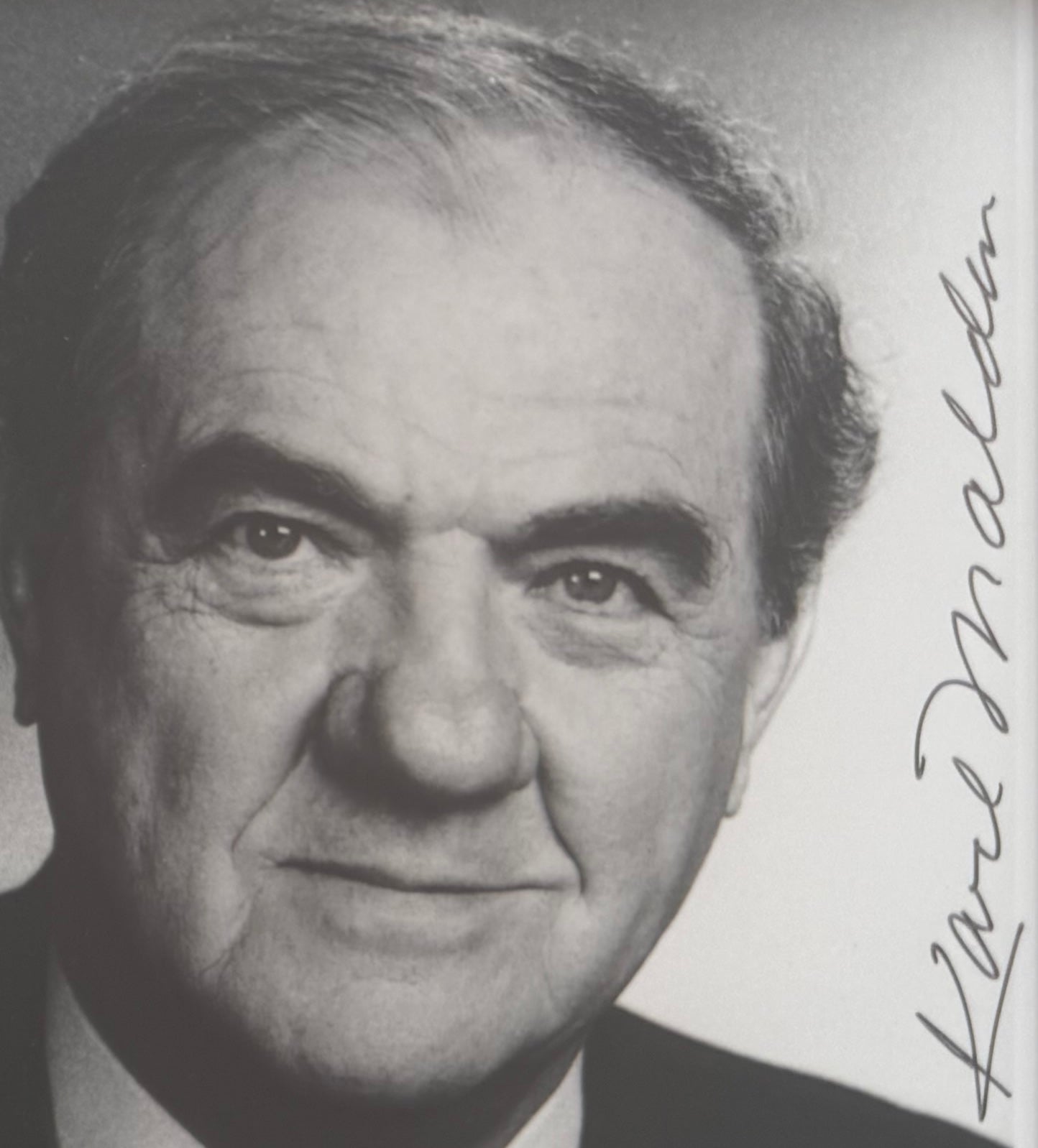 Karl Malden, Oscar Winning Actor, Hand Signed Framed, Mounted Original Publicity Photo & COA