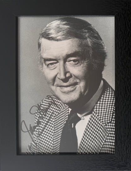 James 'Jimmy' Stewart, Hand Signed Framed Photo, 15cm x 10cm, With COA