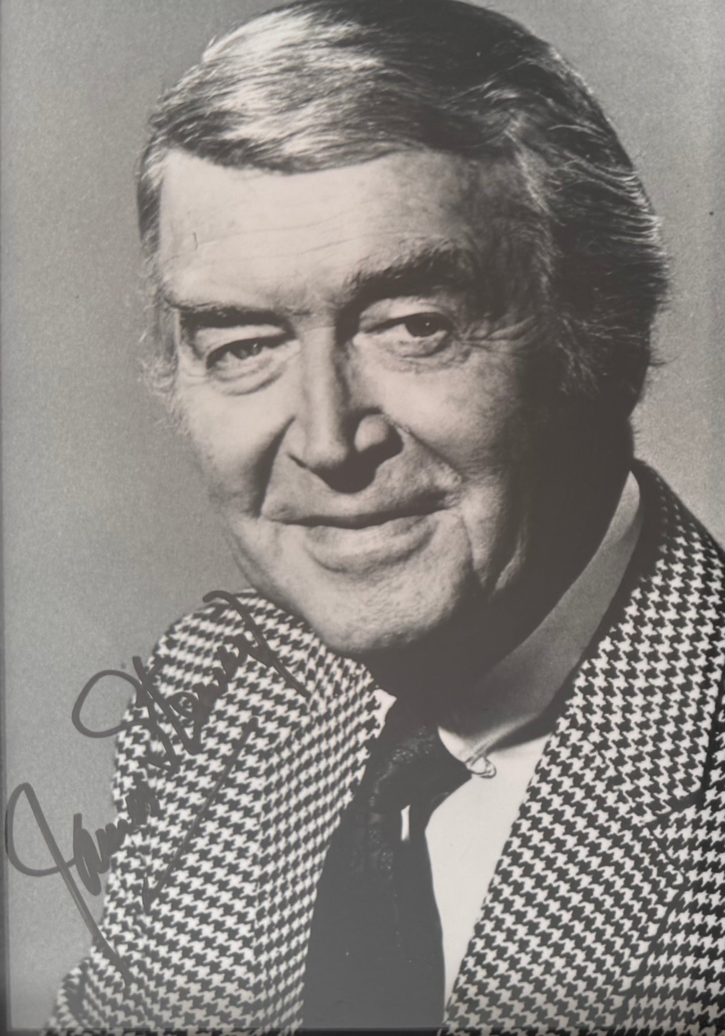 James 'Jimmy' Stewart, Hand Signed Framed Photo, 15cm x 10cm, With COA