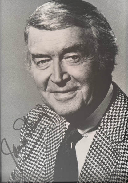 James 'Jimmy' Stewart, Hand Signed Framed Photo, 15cm x 10cm, With COA