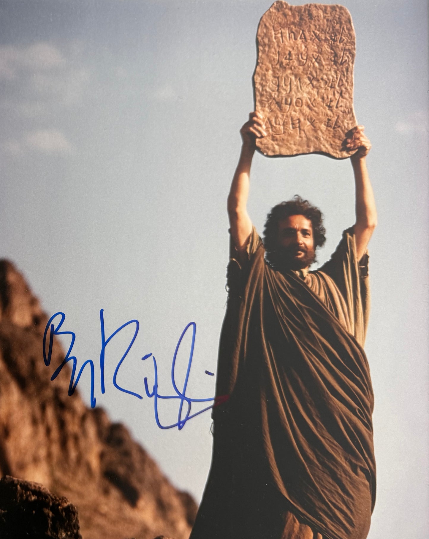 Sir Ben Kingsley Hand Signed Framed 25cm x 20cm 'Moses' Photo With COA