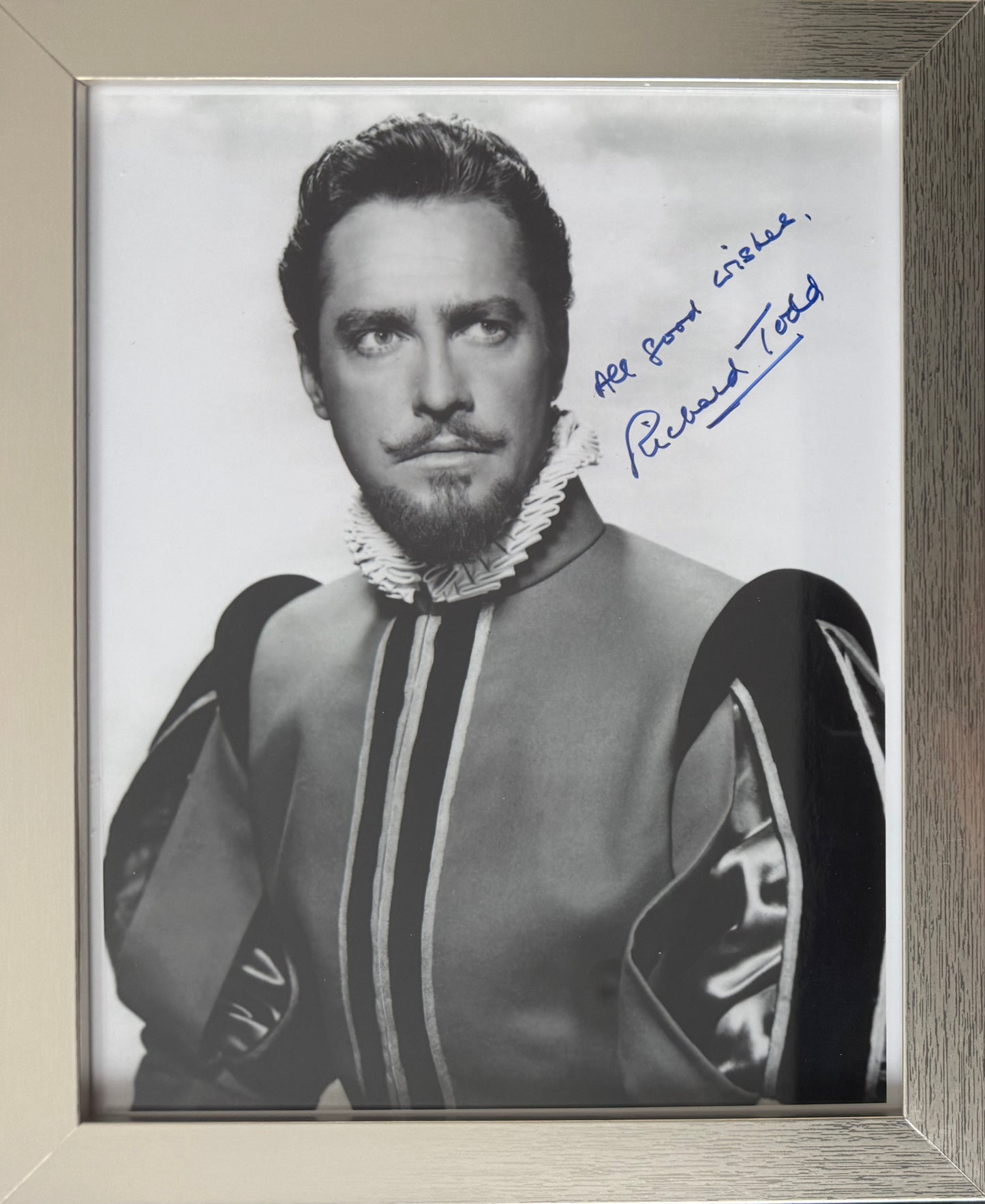 Richard Todd, Guaranteed Hand Signed 25cm x 20cm Publicity Photo & COA