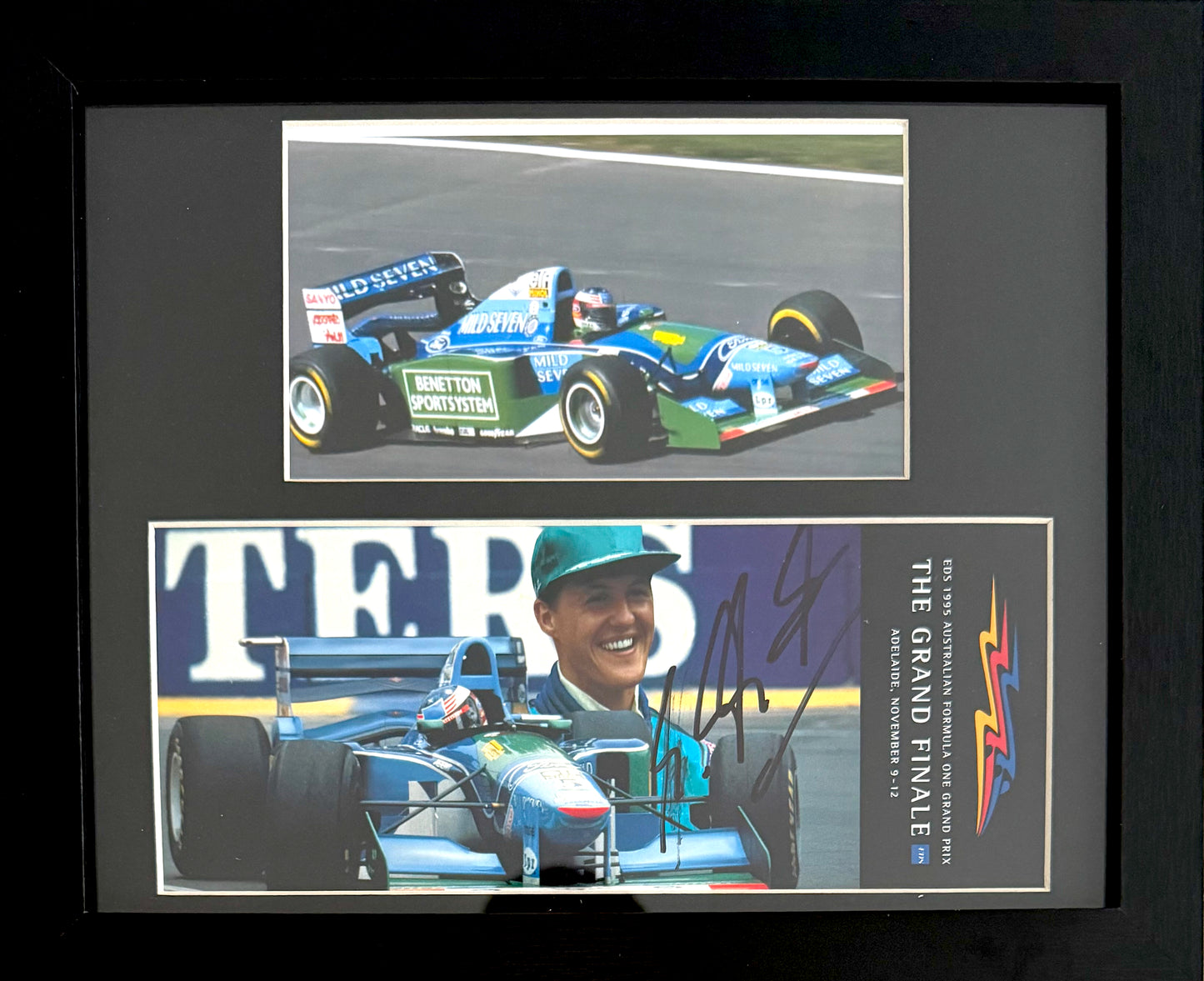 Michael Schumacher, F1 Legend, Hand Signed Framed Photocard Presentation With COA