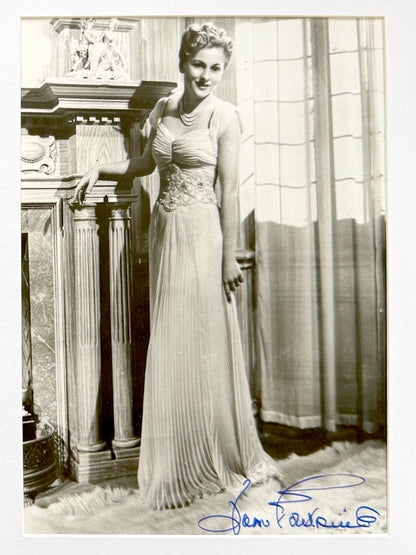 Joan Fontaine, Actress, Hand Signed Original Film Photo With COA