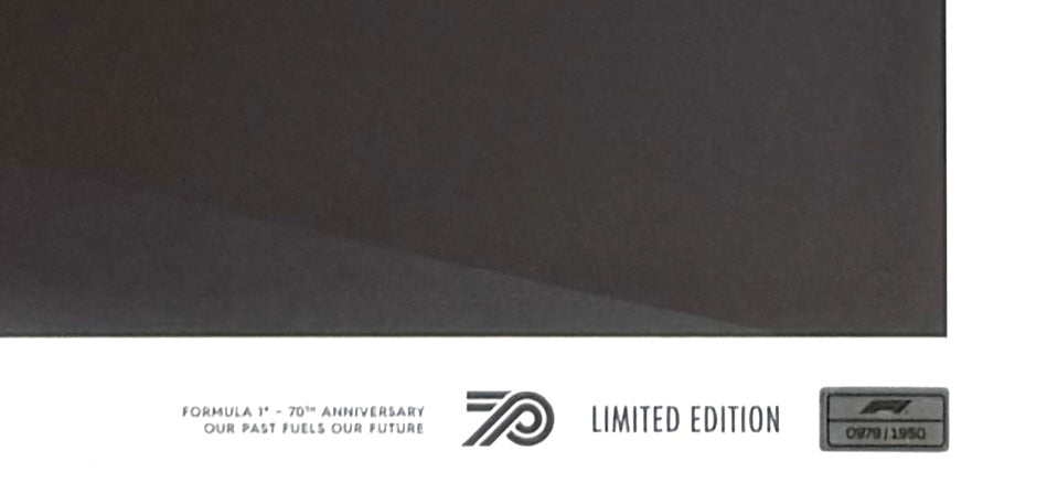 Official 70th Anniversary, Formula One, 70cm x 50cm Limited Edition Automobilist Poster